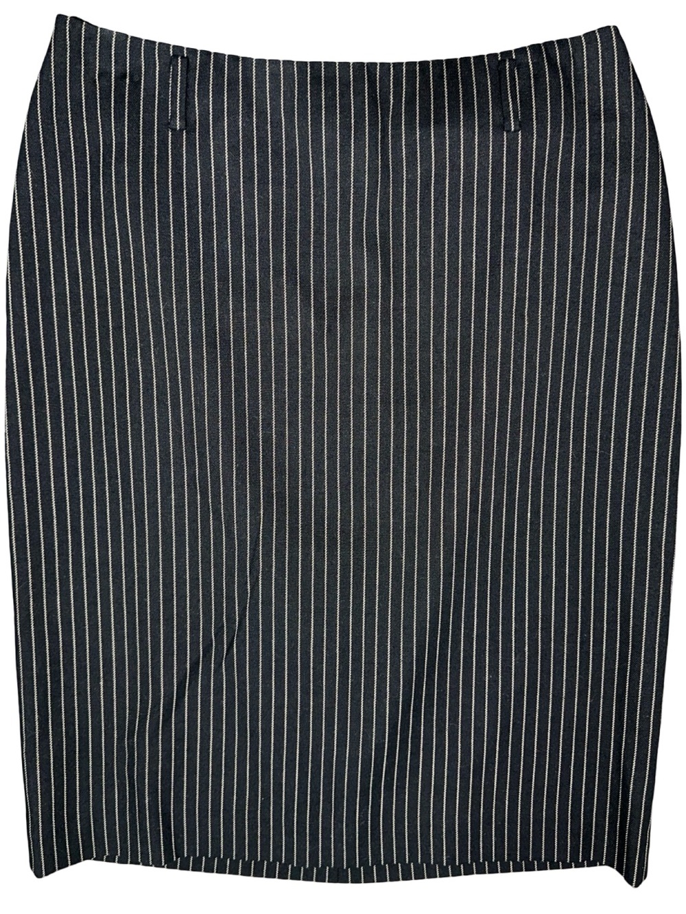 Ralph Lauren Vintage NWT Women’s Size 8 Black White Pinstripes Pencil Skirt